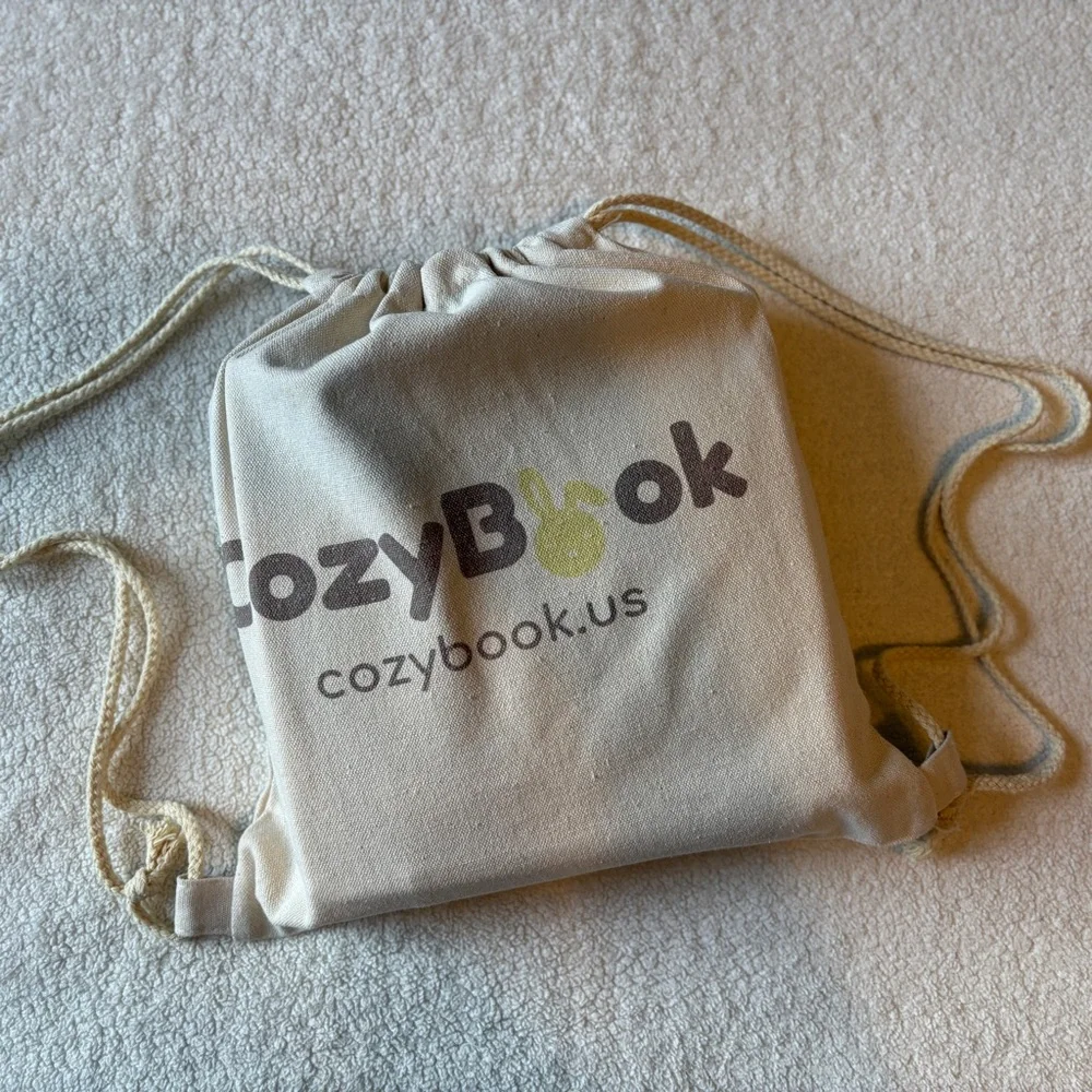 CozyBook Bunny Print Busy Book Montessori Toy - Beige Gray. + Backpack Bag - Picture 9 of 10